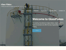 Tablet Screenshot of glassflakes.com